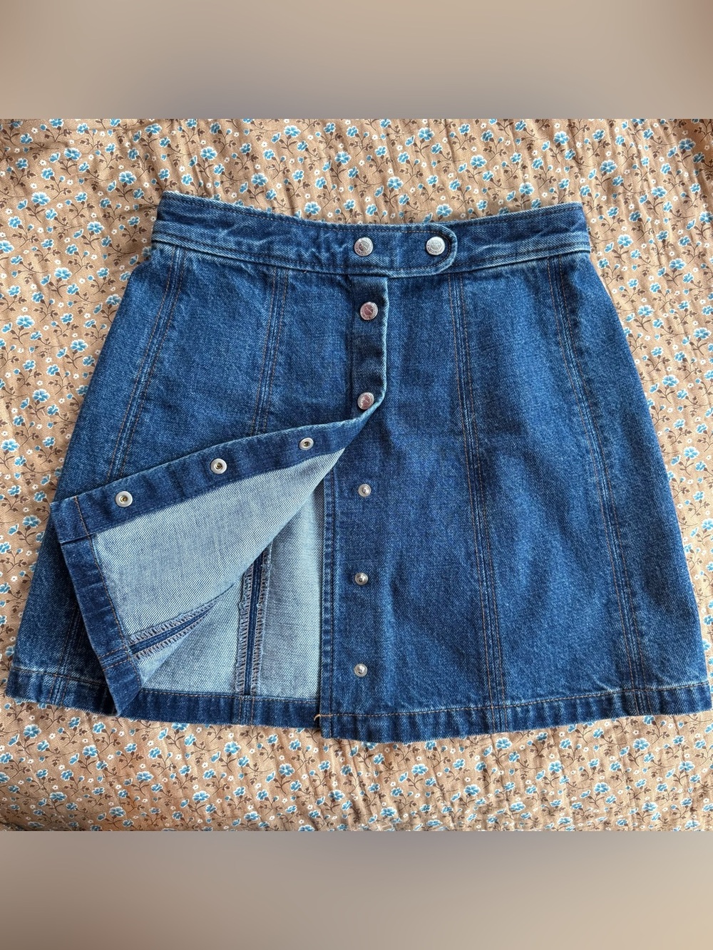 APC Denim snap-front miniskirt - size 34 - Picture 11 of 11
